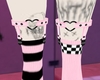 P! Chess Socks Pinku