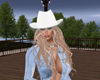 {W} Cowgirl Hat White