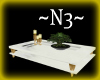 ~N3~ WHITE/ GOLD TABLE