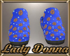 B Blue Cookie Slippers
