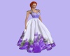 violet flowers gown