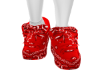 red bandana shoes
