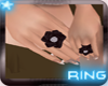 -B-black rose ring