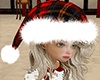 Red Plaid Santa Hat hers