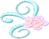 Pastel flower scroll