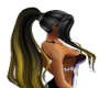 black&gold ponytail