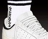White Sneakers + Socks