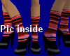 ! Shoes & stockings RED
