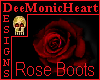 Vamp boots Black Rose