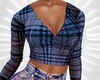 Faded Plaid Top/No Glow