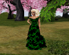 Black & Green Gown