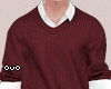 Vintage Vneck Maroon
