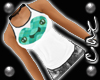 |CAZ| Heart Green Tank