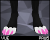 V e Pink Paws M