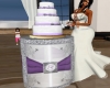 purple weddings cake