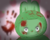 Zombie labubu keychain