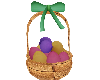 basket easter eggs