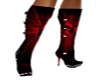 red  black boots playboy