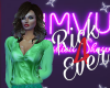 GREEN SATIN BLOUSE