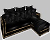 Ebony Gold Couch