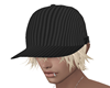 Black hat + Blonde Hair