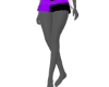 *Black/PurpleMini Skirt
