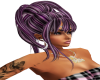 de luxe hair purple stri