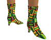 African Print Boots