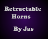 Purple Retractable Horns