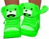 Green Teddy Bear Shoes