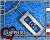 {N} Sapphire Necklace