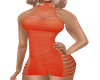 Sexy Orange Mini Dress