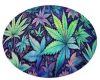 Marijuana Round Rug