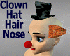 CLOWN Hair Hat Nose Drv