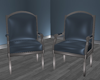 MRC Bl and Slv Chair Set