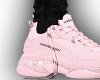 Pink Sneakers w/o Socks