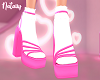 Y! Pink Sandals Socks