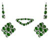 Babs 5Pc Grn Jewelry Set