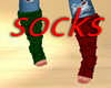 xmas knit socks