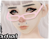 &acirc;�&uml; Y2K Glasses Pink