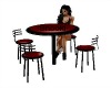Red& Black Table Chair