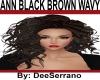 ANN BLACK BROWN WAVY