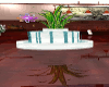reflective plant fountai
