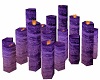 Purple Romantic Candles