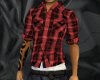 *Red Plaid Formal Top*