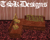 TSK-Brown Leather Sofa