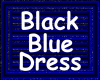Blue & Black Mini Dress