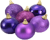 purple baubles