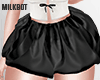 Black puff skirt