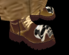 !BROWN SKULL BOOTS